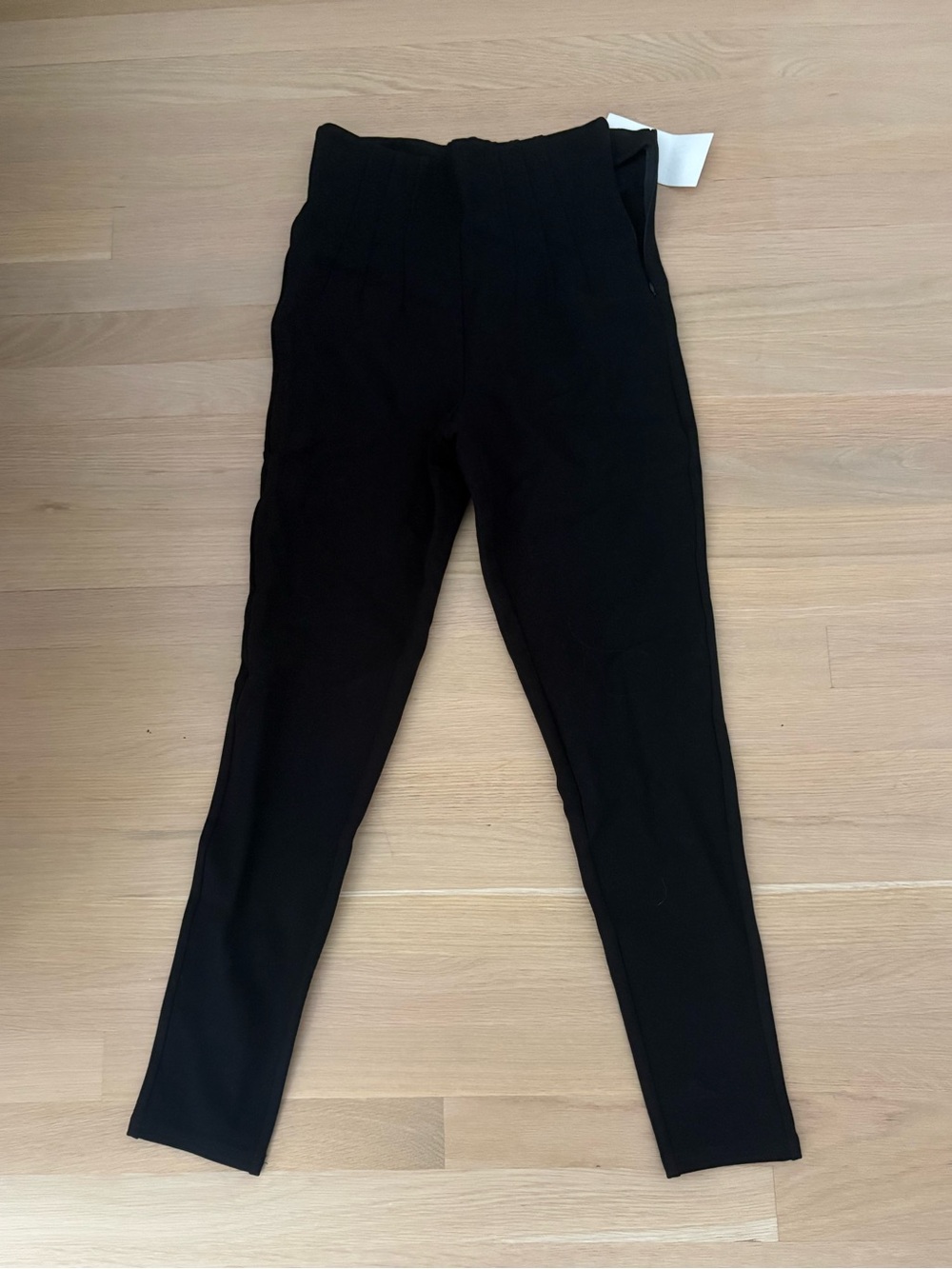 Zara Women's High-Waist Black Stretch Pants
